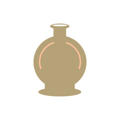 Modern pottery shape recolorable vector element