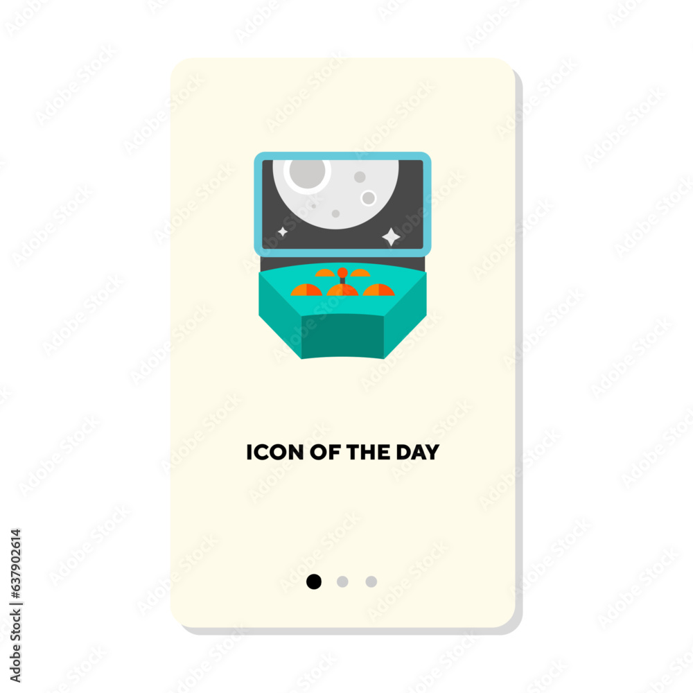 Poster exploring universe flat vector icon. astronaut, imponderability, space isolated vector. cosmos and t