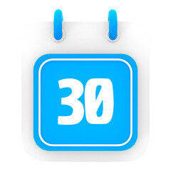 calendar 3d render of day