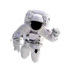 Astronaut isolated on transparent background, PNG Format - Elements of this Image Furnished by NASA.