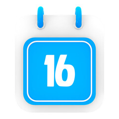 calendar 3d render of day