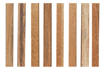 collection of various empty wood panel isolated on transparent background. PNG Format