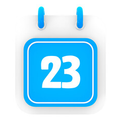 calendar 3d render of day