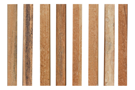 collection of various empty wood panel isolated on transparent background. PNG Format