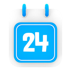 calendar 3d render of day