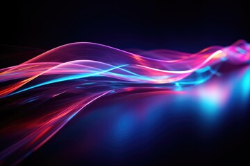 Obraz premium colorful light against a dark backdrop