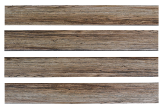 collection of various empty wood panel isolated on transparent background. PNG Format