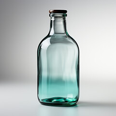 Elegant unique glass bottle