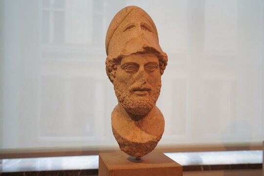 B&uuml;ste von Perikles in der Antikensammlung des Alten Museums in Berlin am 22.08.2023