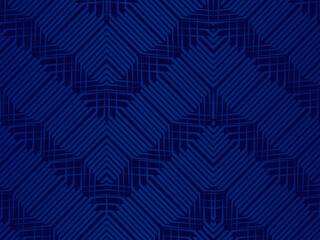 Premium background design with diagonal dark blue stripes pattern. Vector horizontal template for digital lux business banner, contemporary formal invitation, luxury voucher, prestigious gift certific