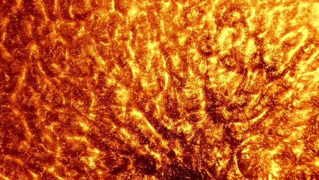 Sun surface in details morphing magma energy abstract art background reveal artistic grunge color cloud flow texture overlay spread effect particles motion intro