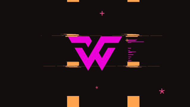 RGB Glitch Logo Reveal
