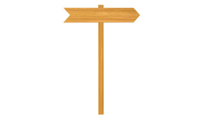 Signage, wood, directions. Wood texture. Space to write your message. Illustration. Arrow pointing. Hanging chain.PNG background.