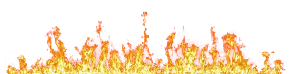 Fototapeten Fire flame on transparent background isolated png... © prasong.