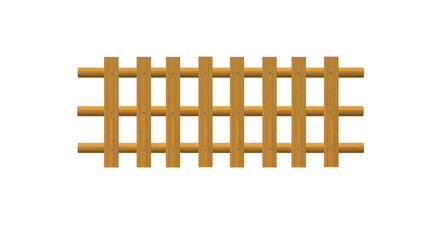 brown wooden fence transparent background Can be used as an illustration of a scene Wooden fence design and decoration PNG