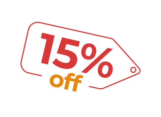 15, 15%, 15% OFF, 15% de desconto, Desconto OFF, Promoção, etiqueta de desconto, etiqueta de preço