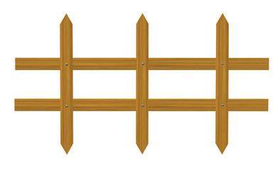 Obraz premium wooden fence PNG background can be isolated for a scene illustration. design and decoration