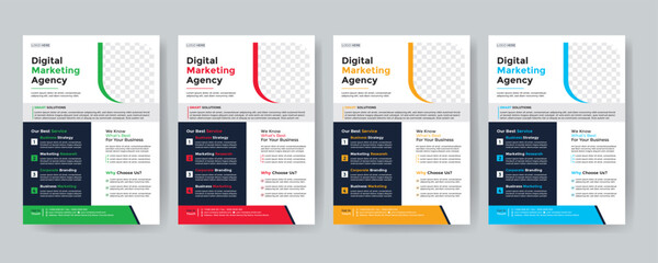 Modern Creative Corporate & Business Flyer Brochure Template Design, abstract business flyer, vector template design. Brochure design, cover, annual report, poster, flyer 