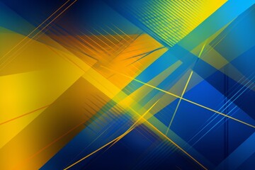 A vibrant abstract background with dynamic blue and yellow lines