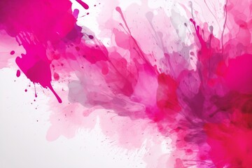 A colorful abstract painting on a pink and white background