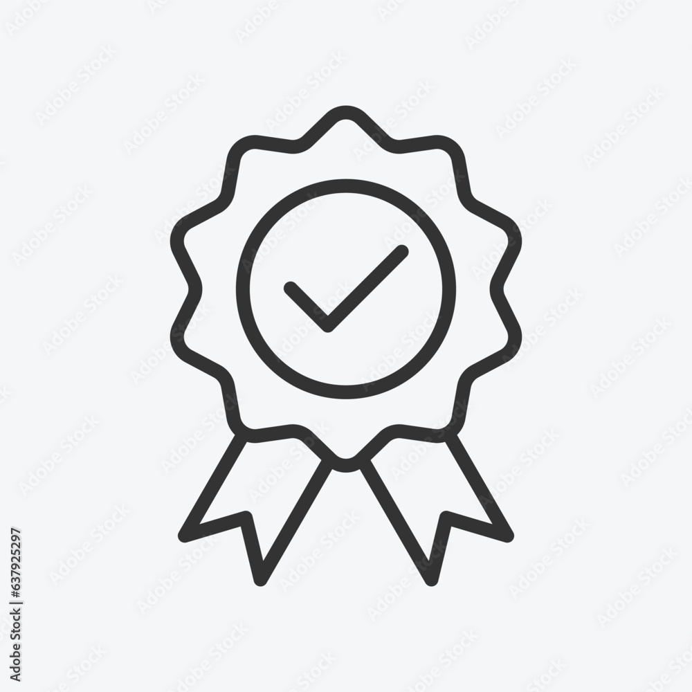 Poster quality icon vector. linear style sign for mobile concept and web design. quality symbol illustratio