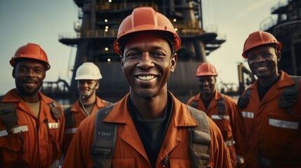 Professional petroleum engineer working on the exploration of petroleum in the sea.