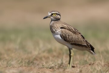 Obraz premium A majestic bird standing in a vast field