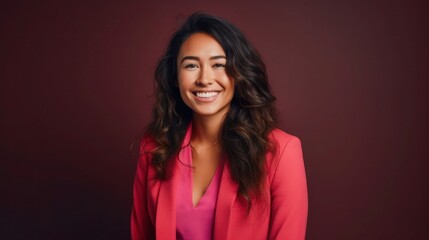 Fototapeta premium Portrait of a business woman in nice suit in clean background
