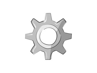 gear hand drawn colored