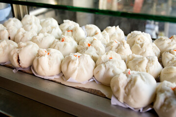 Pan Sip Nueng Sai Kai. Thai steamed dumplings with chicken peanut filling.