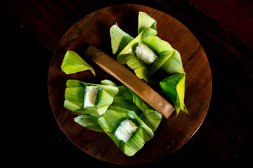 Khao Nom Nap - Sticky Rice Coconut Dumpling. These sweet treats are made of sticky rice and coconut
