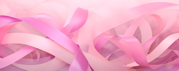 Pink october abstract design banner - obrazy, fototapety, plakaty