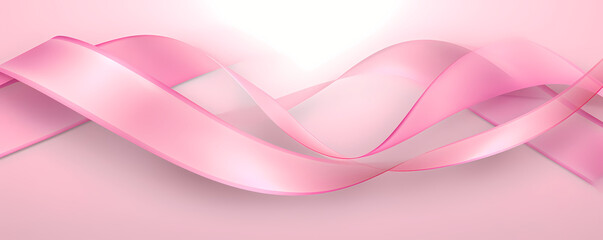 Pink october abstract design banner