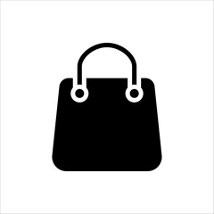 Shopping Bag Icon for web design, Vector isolated on white background
