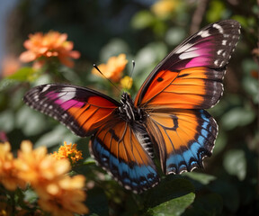 A monarch butterfly on flower