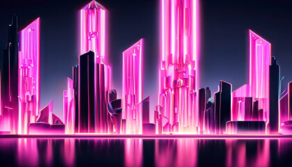 Pink and black Crystal City