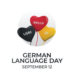 German language day design template good for celebration. german language design. vector design eps 10.