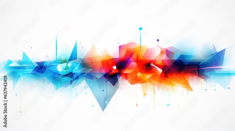 Poster futuristic technology abstract background with lines for network, big data, data center, server, int