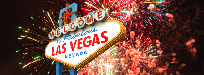Welcome to Fabulous Las Vegas Sign by night © Brad Pict