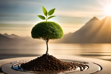 tree in the water generative ai