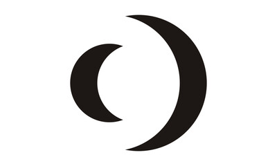 Naklejka premium Creative Moon Logo Design