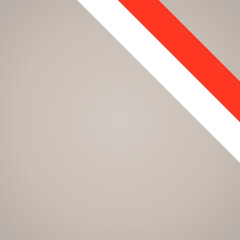 Corner ribbon flag of Indonesia, Hesse or Vienna