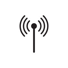 Artificial satelite in orbit around earth. Satellite vector icon, logo and illustration