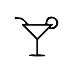 cocktail glass with a cocktail
