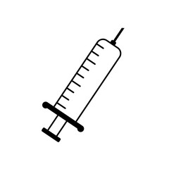 black syringe icon