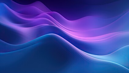 Fototapeta premium This abstract painting of swirling blue and purple lines creates a stunning visual effect of light and colorfulness that is both captivating and wild