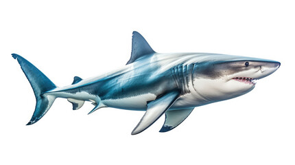 Fototapeta premium Photo of a Great Shark isolated on a white background