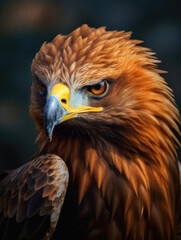 Obraz premium Photo close up shot of a golden eagle
