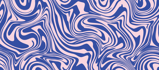  Wavy Swirl Colorful Seamless Pattern. Psychedelic swirl seamless pattern. 