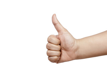 hand showing thumbs up